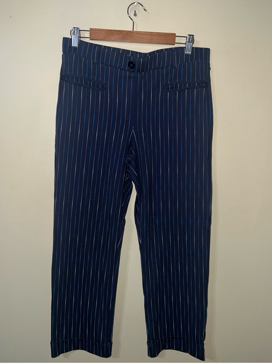 Betabrand Pants - Betabrand Navy and White Pinstripe Dress Pants Large